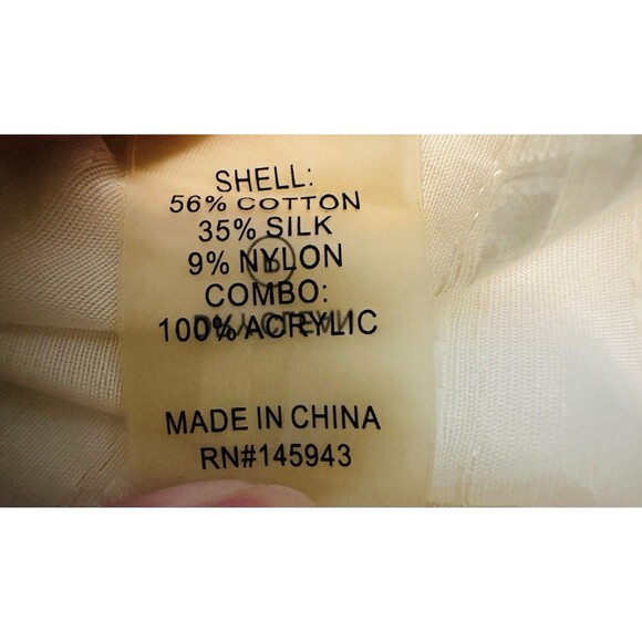 CHELSEA‎ AND WALKER Bow Blouse Ivory Silk Lace Long Sleeve Blouse Women's 6 - Picture 12 of 16